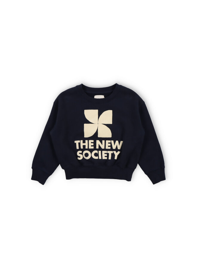 The New Society | space sweater midnight navy | midnight navy