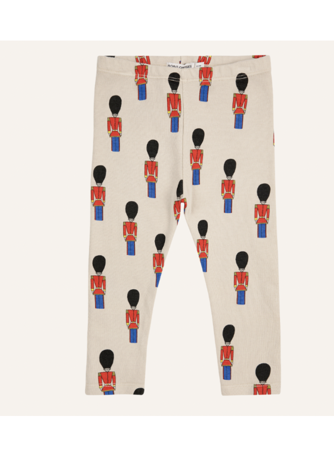 Bobo Choses | baby little tin soldiers all over leggings | offwhite