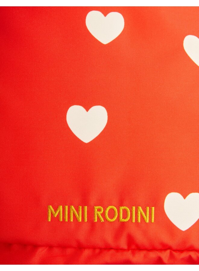 Mini Rodini | hearts aop backpack | red