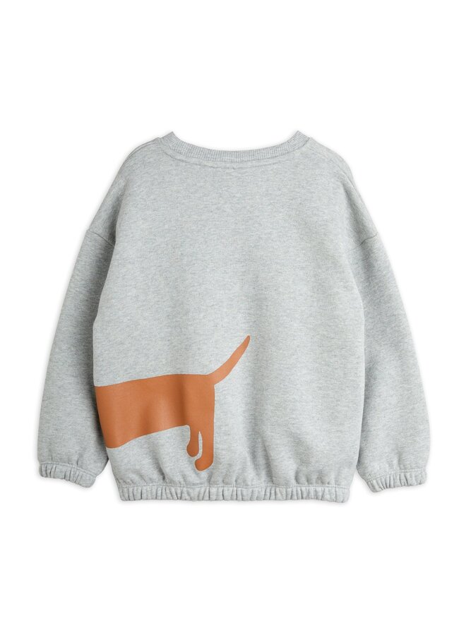 Mini Rodini | dog sp sweatshirt | grey melange