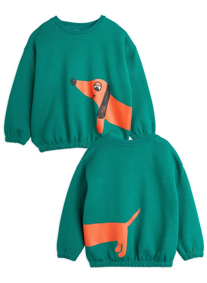 Mini Rodini | dog sp sweatshirt | green