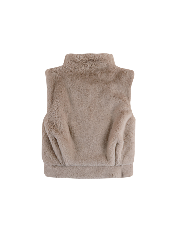 Donsje | juline bodywarmer | soft sand teddy