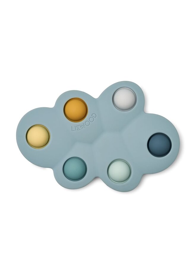 Liewood | anne cloud pop toy | cloud / whale blue mix