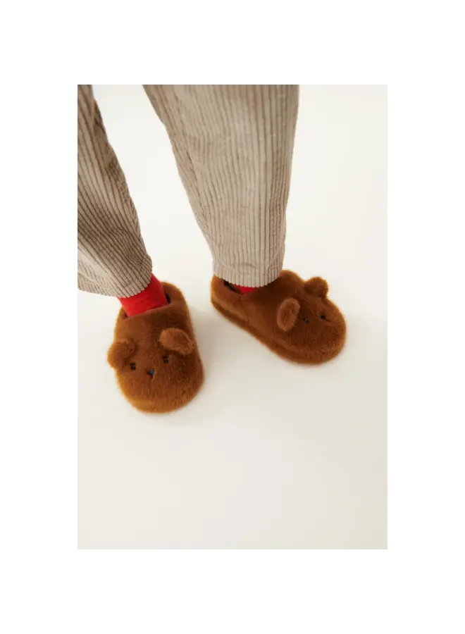 Liewood | aviaja bear slippers | golden caramel