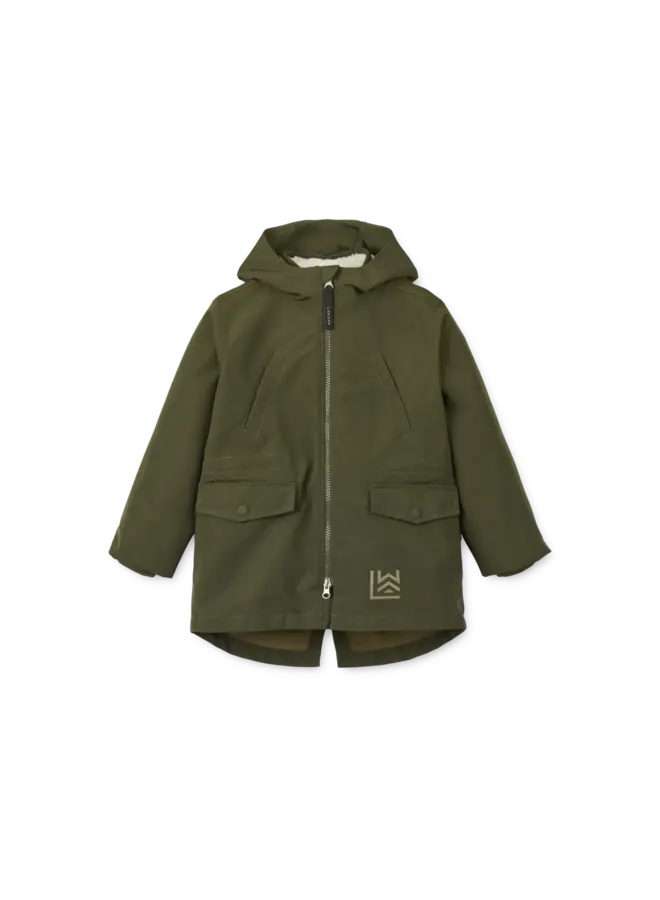 Liewood | timber 2 in 1 jacket | army brown mix