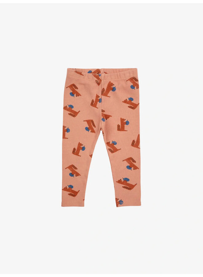 Bobo Choses | baby hungry squirrel all over leggings | light brown