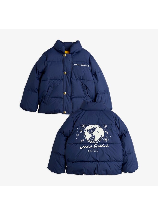 Mini Rodini | mini rodini society city puffer jacket | blue