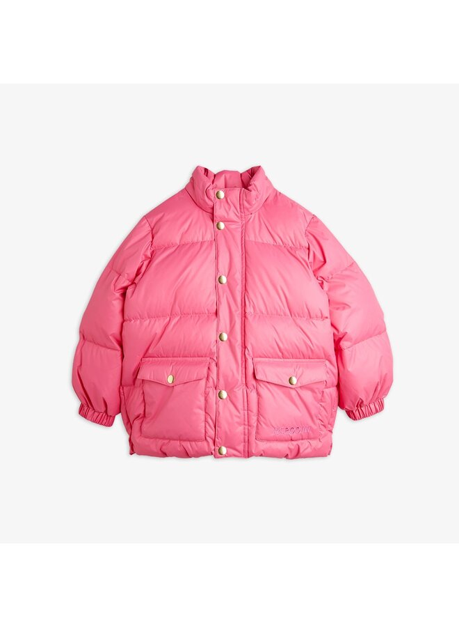 Mini Rodini | heavy hooded puffer jacket | pink