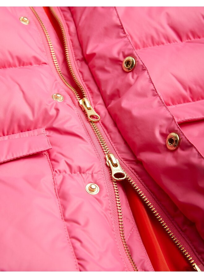 Mini Rodini | heavy hooded puffer jacket | pink