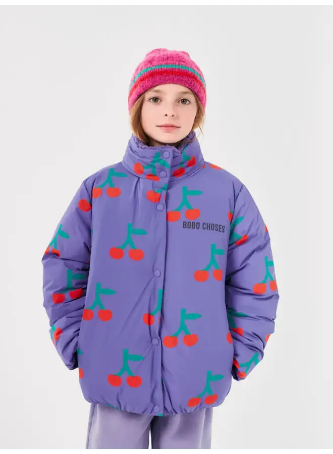 Bobo Choses | bobo cherry all over anorak | lavender