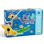 Djeco |  duo puzzel | wilde dieren