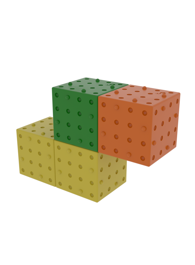 Smartek | magnetische bouwblokken regenboog | 12 stuks