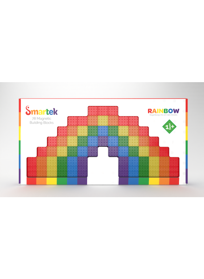 Smartek | magnetische bouwblokken regenboog set