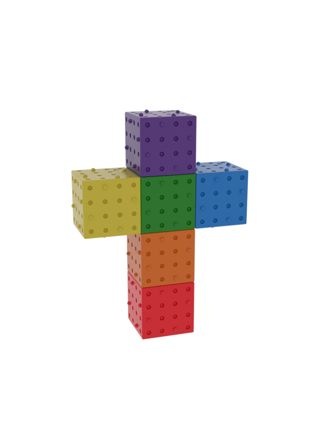 Smartek | magnetische bouwblokken regenboog set