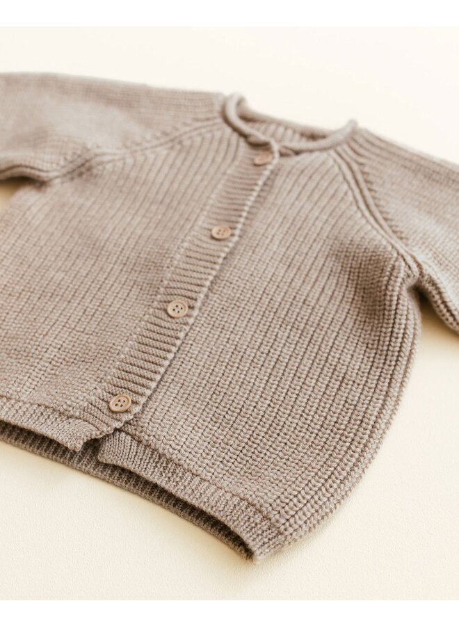 Hvid | cardigan inga | sand