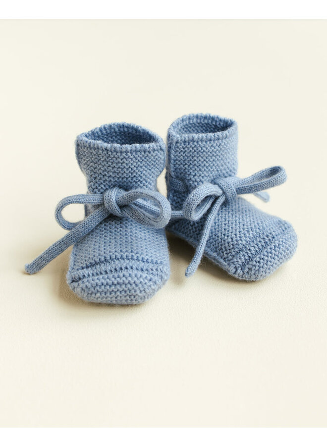 Hvid | booties | light blue
