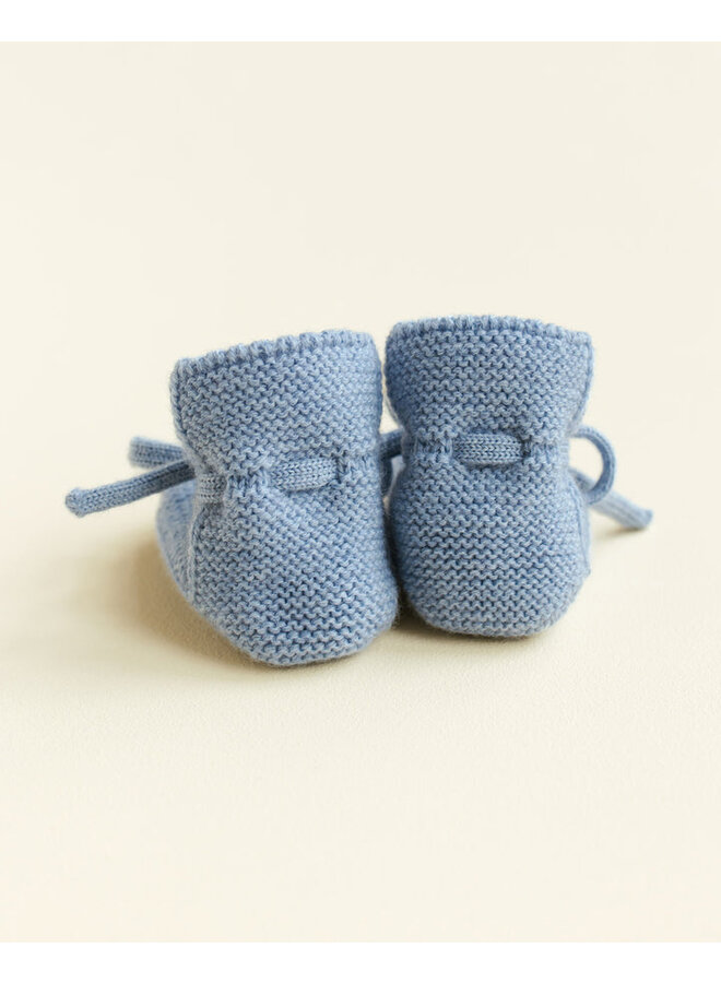 Hvid | booties | light blue