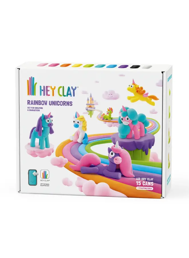 Hey Clay | 15 cans set | unicorns