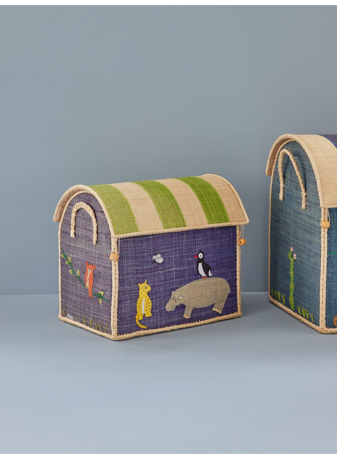 Rice | raffia basket | animal theme | small