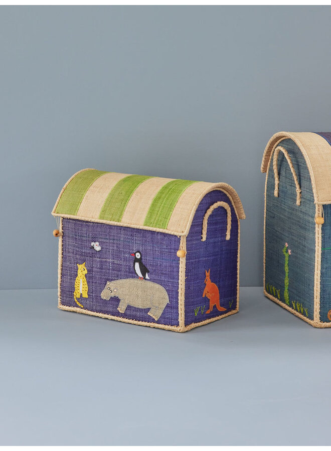 Rice | raffia basket | animal theme | small