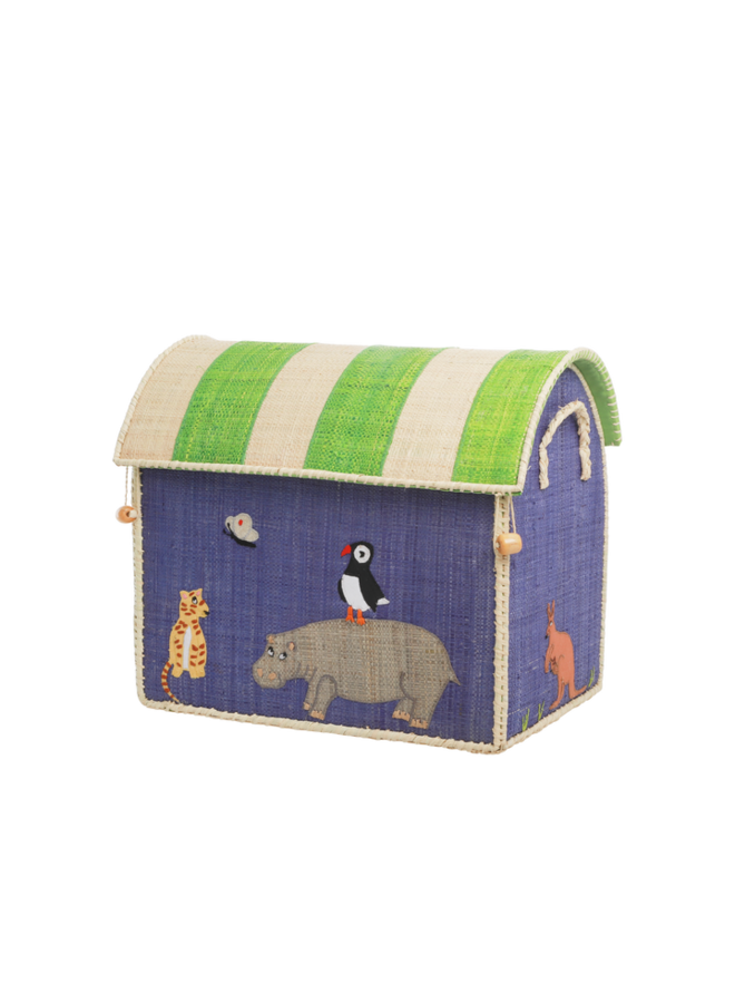 Rice | raffia basket | animal theme | small