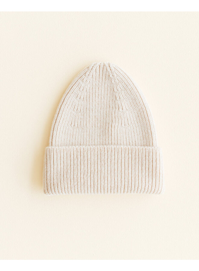 Hvid | beanie fonzie kids | cream