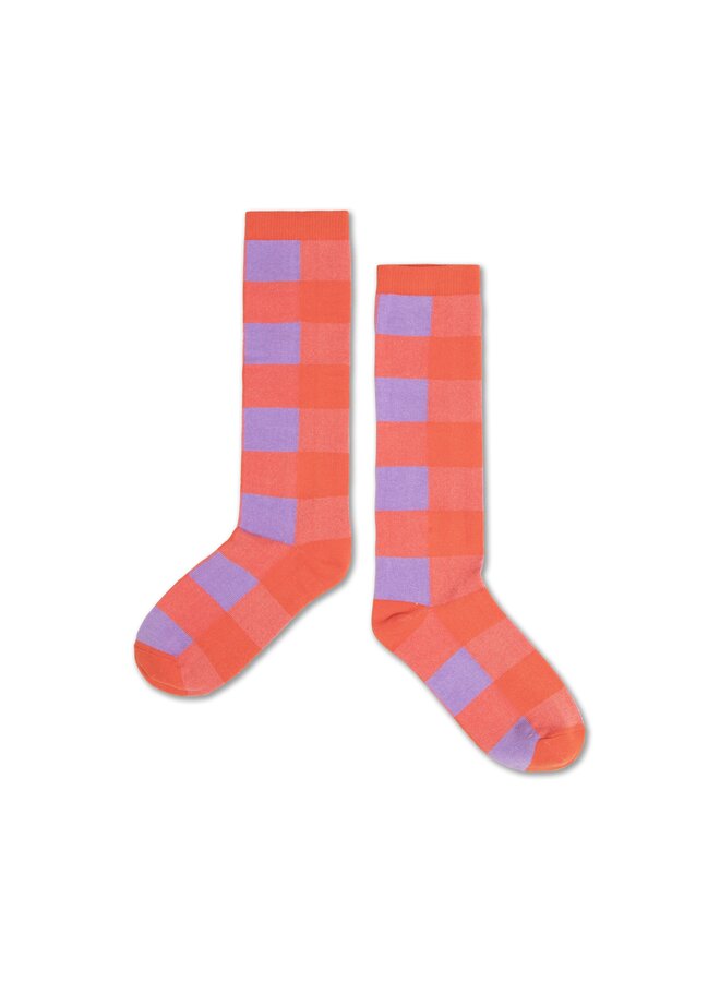 Repose AMS | knee socks | fiesta violet bb check