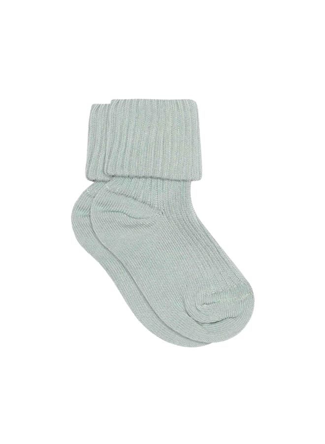 MP Denmark | cotton rib baby socks | gray mist