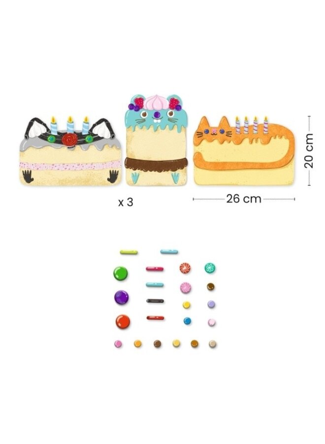 Djeco | mozaiek | dierentaartjes