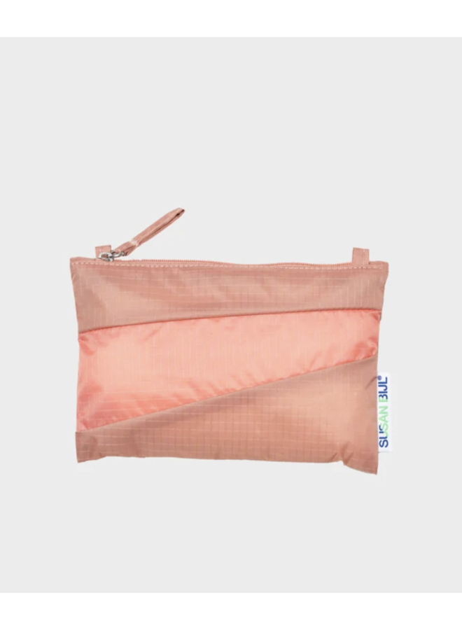 Susan Bijl | pouch | try & coral | small