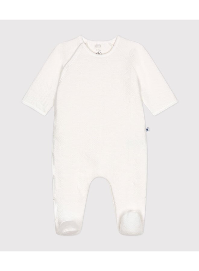 Petit Bateau | witte pyjama met hartjes