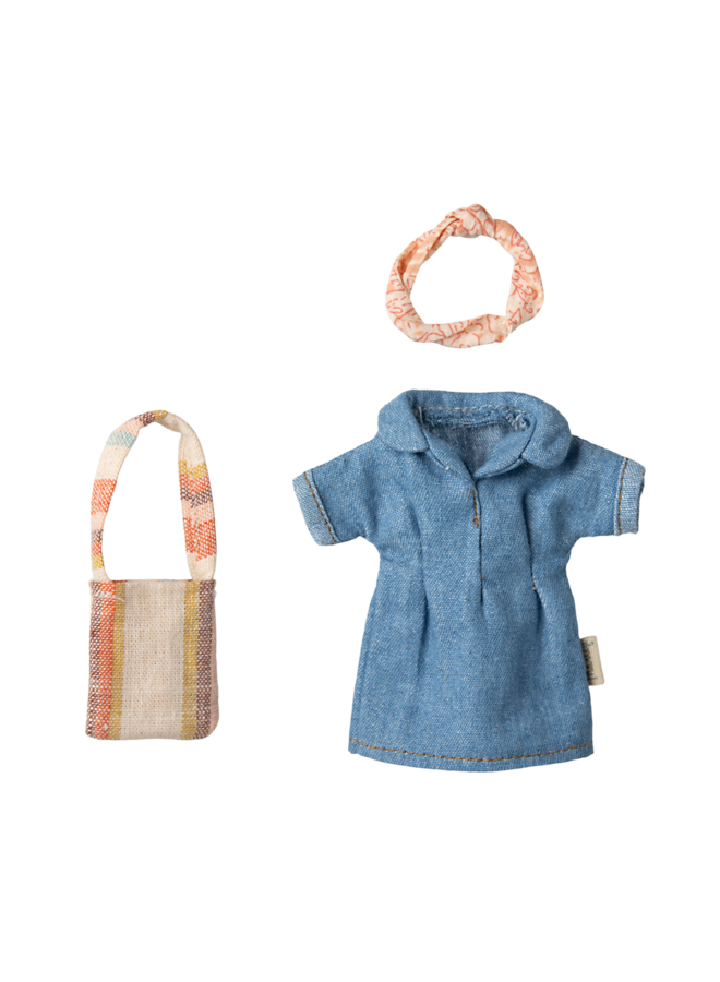 Maileg | denim dress and bag