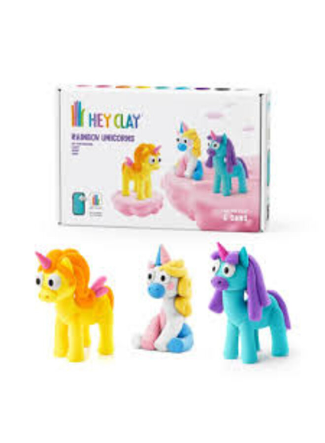 Hey Clay | 6 cans rainbow unicorns