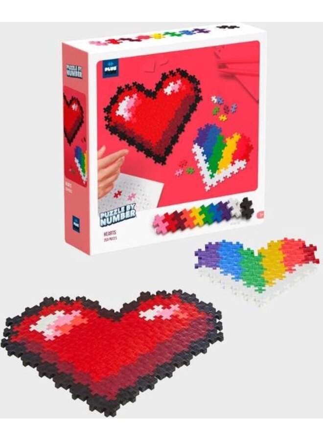 Plus-Plus | puzzle by number | hart 250 stuks