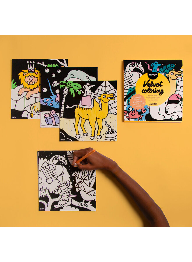 OMY | velvet coloring | animals