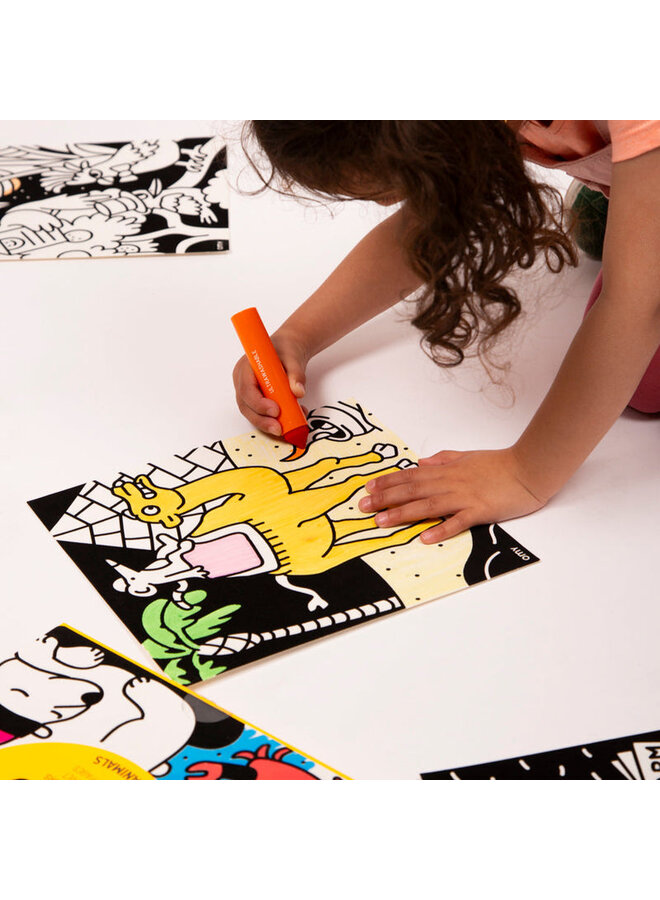 OMY | velvet coloring | animals