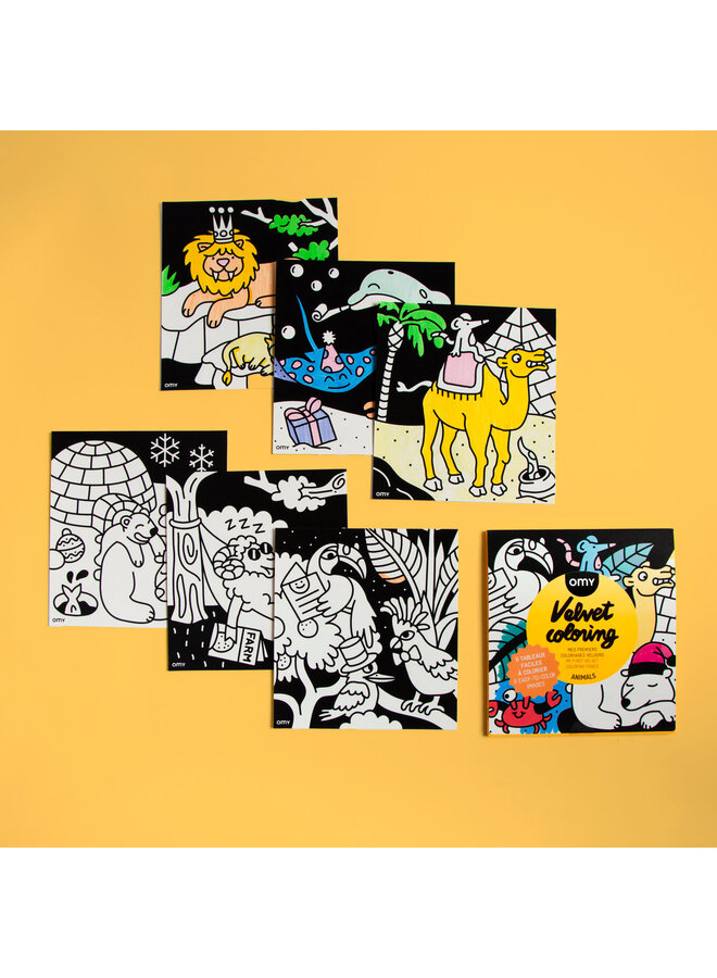 OMY | velvet coloring | animals