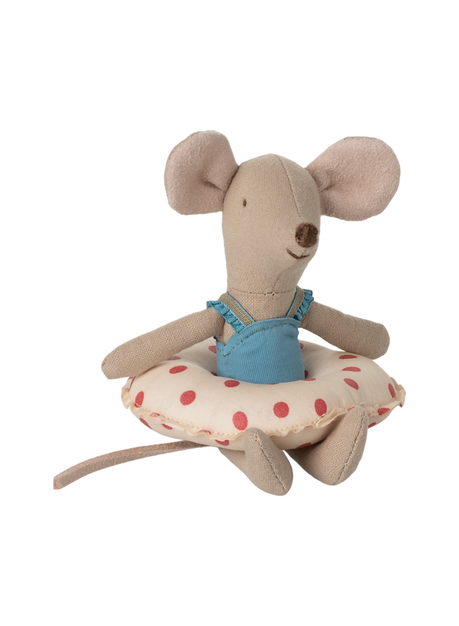 Maileg | beach mouse with float | little sister | multi dot