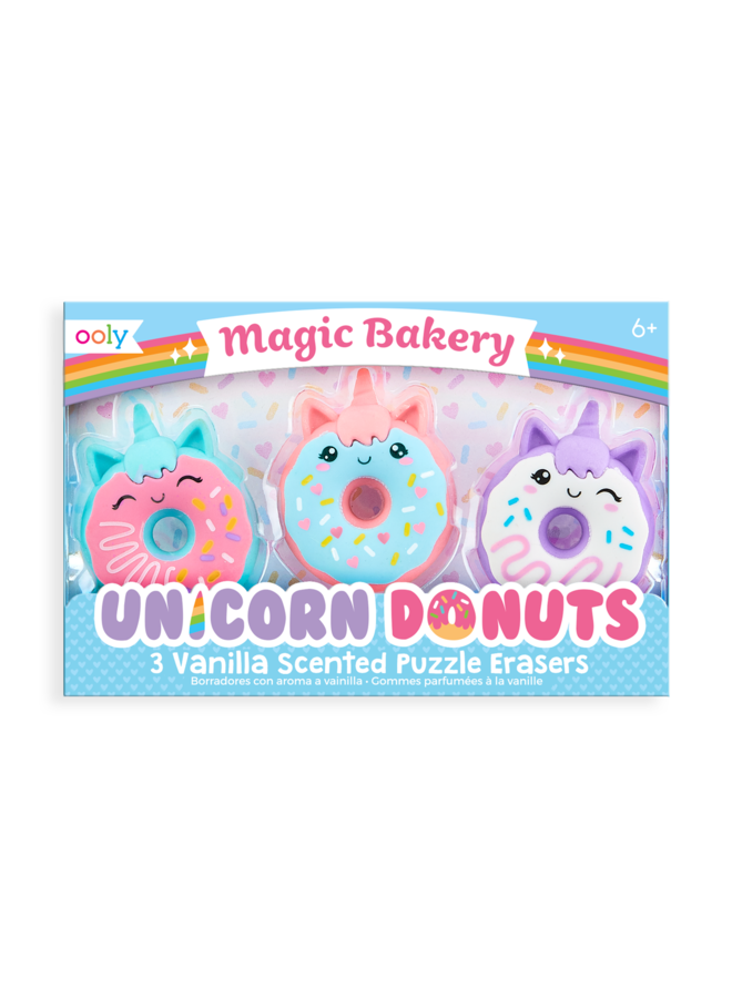Ooly | magic bakery unicorn donuts scented erasers