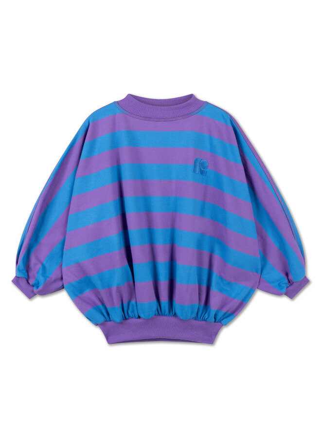 Repose | iris crop sweater | cool pool violet blue