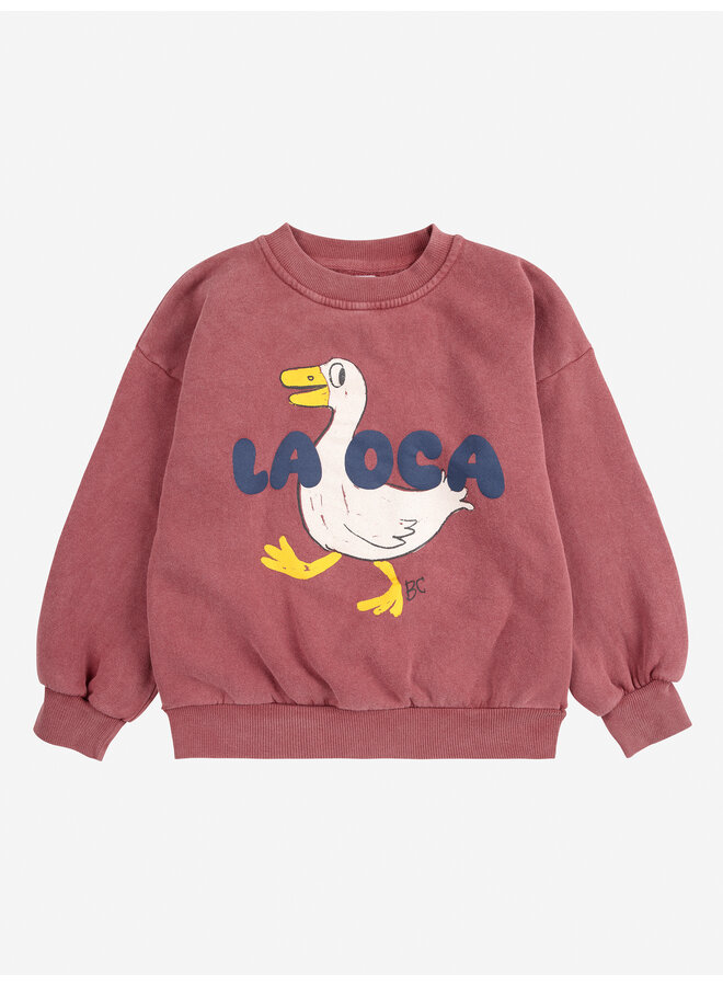 Bobo Choses | la oca sweatshirt | brown