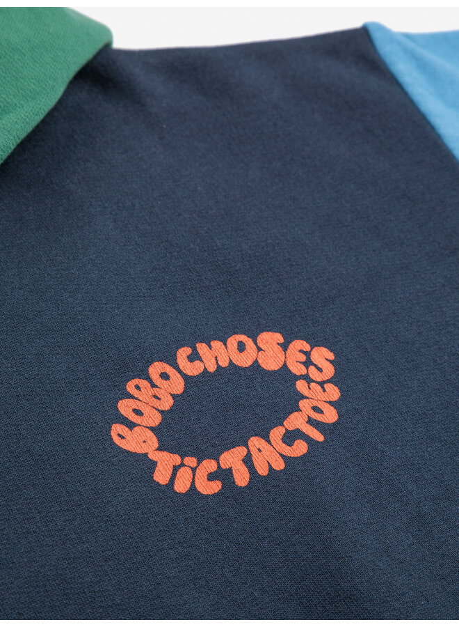 Bobo Choses | tic tac toe color block hoodie | multicolor