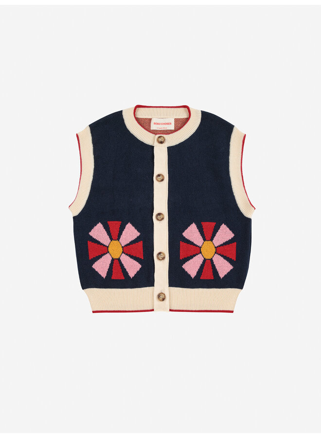 Bobo Choses | kaleidoscope vest | navy blue
