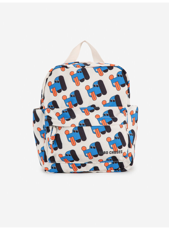 Bobo Choses | doggy mate all over soft backpack | offwhite