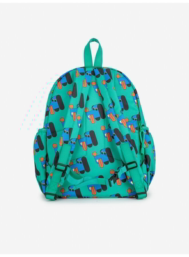 Bobo Choses | doggy mate all over school bag | green