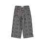 Piupiuchick | flare trousers | grey w/ zebra print
