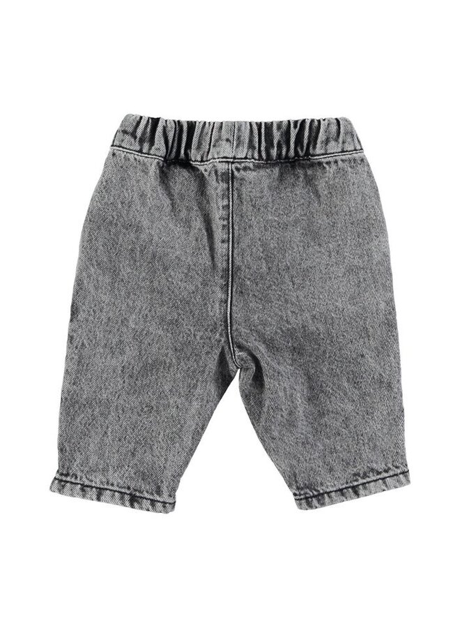 Piupiuchick | baby trousers | washed black denim