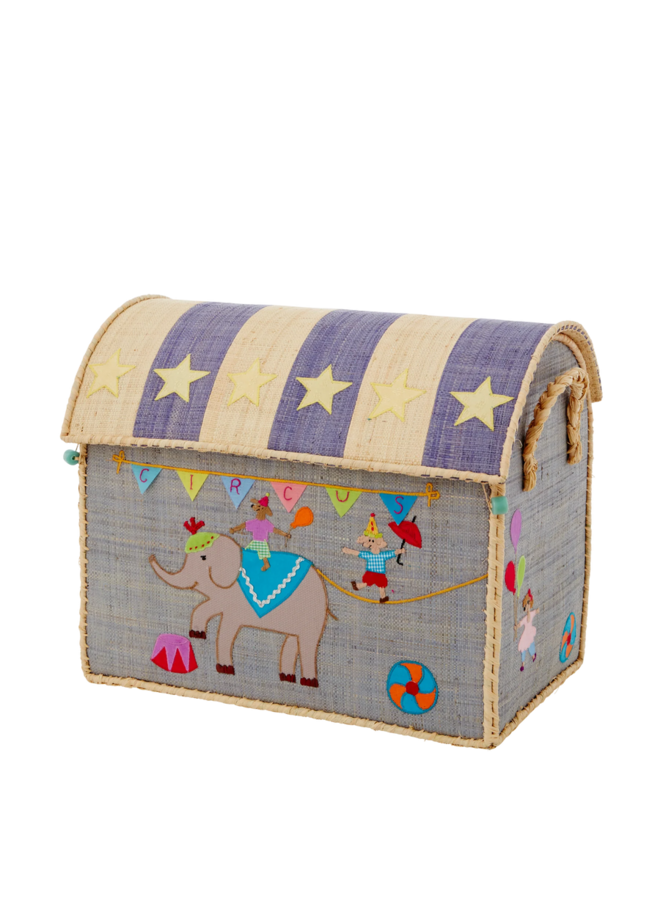 Rice | raffia basket | circus theme | medium