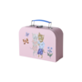 Rice | cardboard suitcase with nathalie l'été design in pink | klein