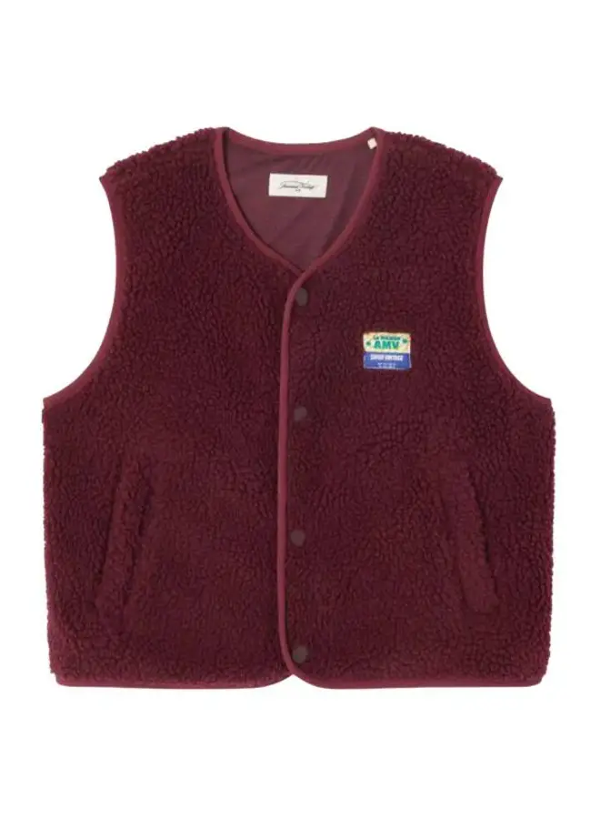 American Vintage | hoktown gilet | bordeaux chine